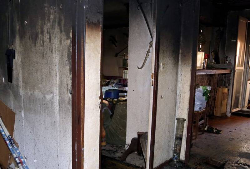 Appartement incendié à Rouen